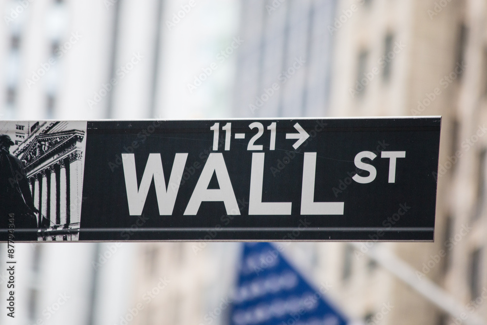 Wall Street street sign