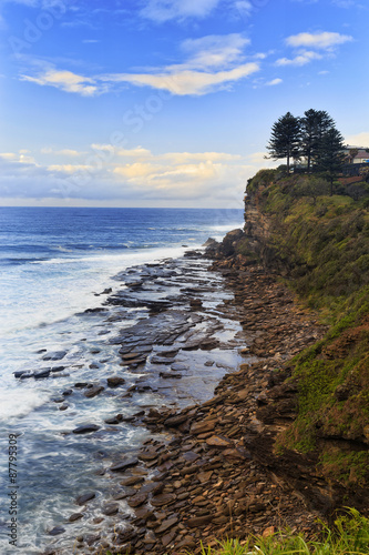 Sea Avalon cliff vertical