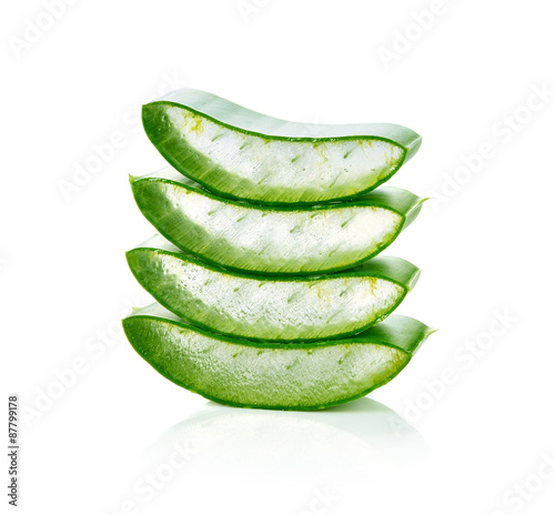 Wallpaper Mural Aloe vera fresh leaf isolated on white background Torontodigital.ca
