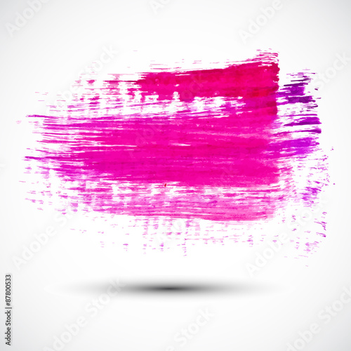 Colorful vector watercolor brush strokes
