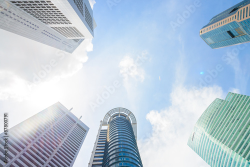 Skyscraper building in singapore