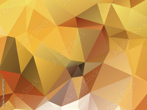 Gold Vector Background Triangular 