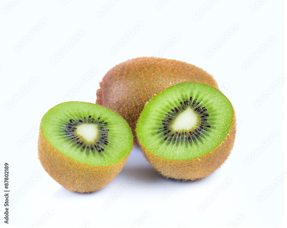 Kiwi fruit isolated on white background Kiwi fruit isolated on white background