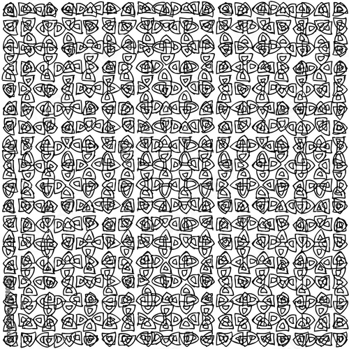 Geometric seamless pattern in ethnic folk style.