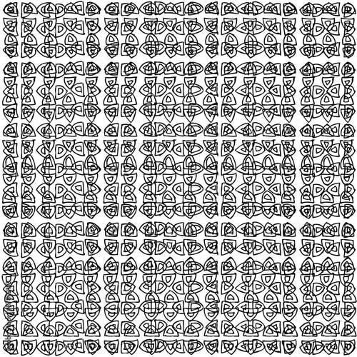 Geometric seamless pattern in ethnic folk style.