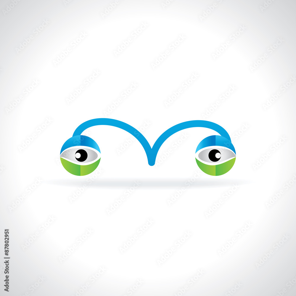 Obraz premium creative eye vision concept vector 