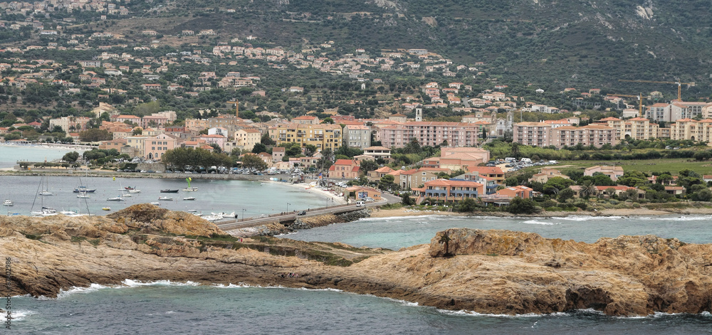 Fototapeta premium view of Ile Rousse