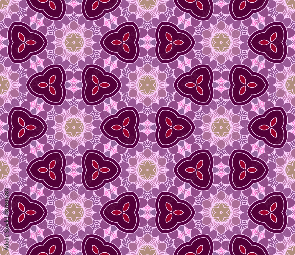 Naklejka premium Retro Seamless Vector Wallpaper
