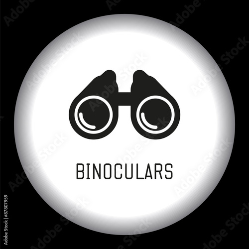 Binoculars icon. Vector illustration