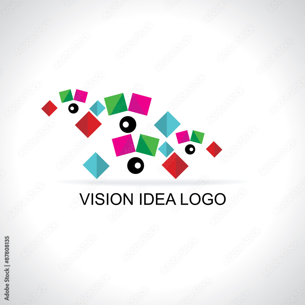 Fototapeta premium eye vision logo concept vector illustration 