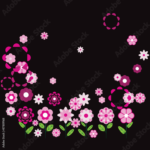 Floral Frame.Vector illustration