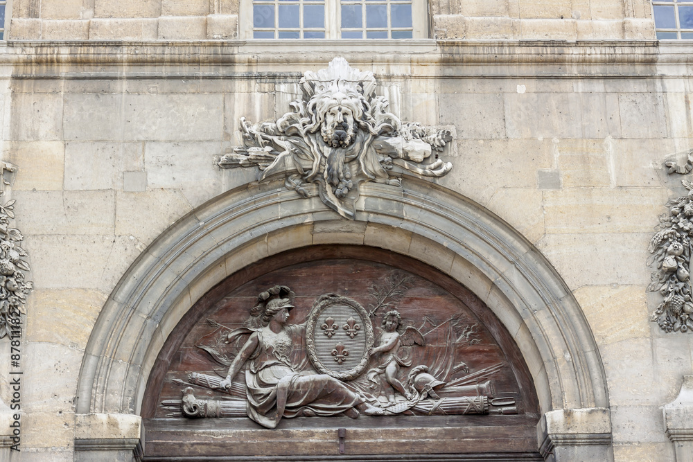Detail of door  to Hotel des Invalides - Paris.