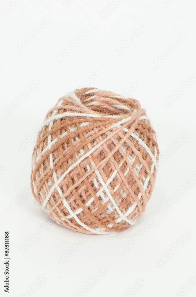 Hemp rope roll gunny on white background. Hemp rope roll gunny on white background.