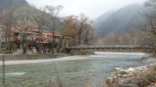 The View from Kappabashi Bridge. This image was taken in Kamikochi, Nagano Prefecture, Japan
 photo