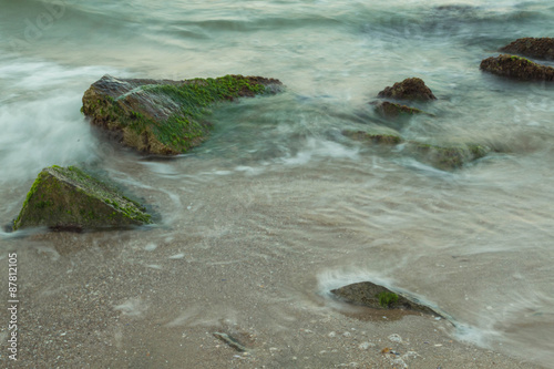 Black sea rocky shore