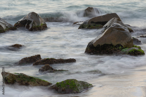 Black sea rocky shore