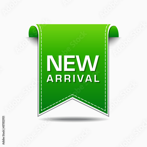 New Arrival Green Vector Icon Design