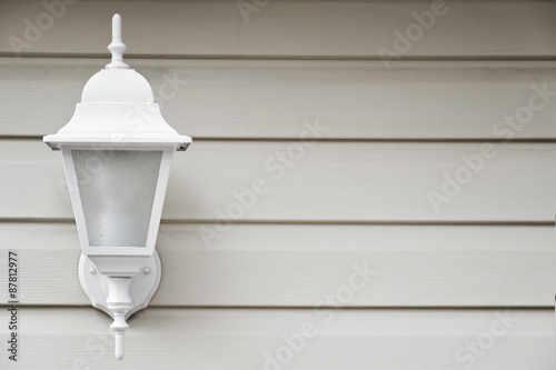 classic white wall lamp