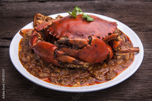 Chilli crab asia cuisine.
