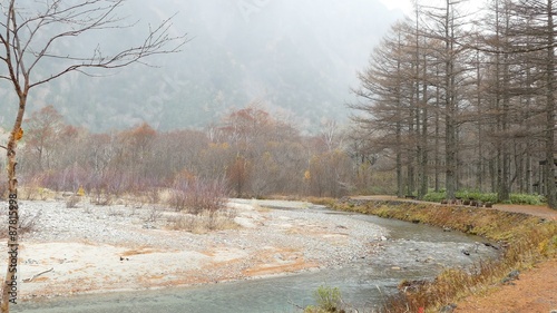 The View from Kappabashi Bridge. This image was taken in Kamikochi, Nagano Prefecture, Japan
 photo