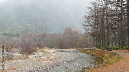 The View from Kappabashi Bridge. This image was taken in Kamikochi, Nagano Prefecture, Japan
 photo