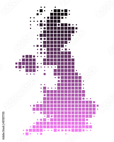 Karte von Grossbritannien