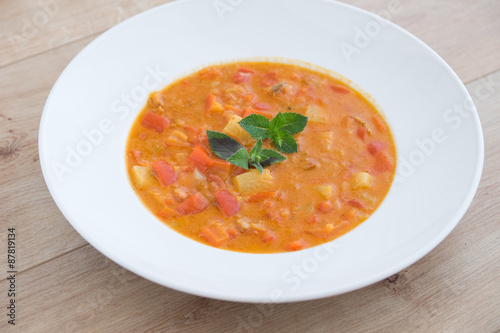 paprika curry suppe