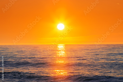 Sunrise over the sea