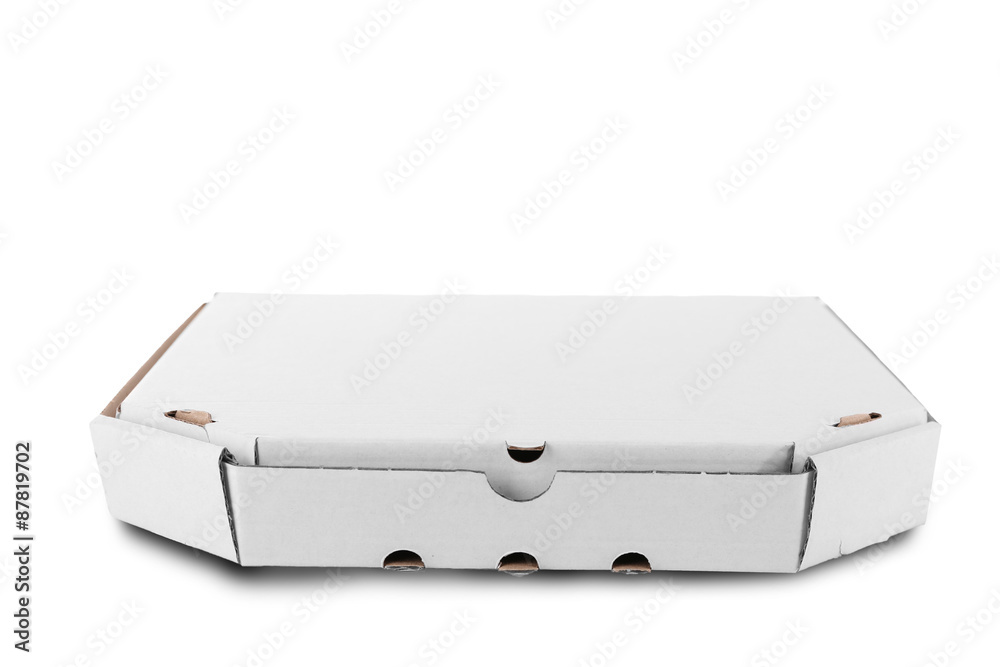 Pizza box isolated on white Pizza box isolated on white