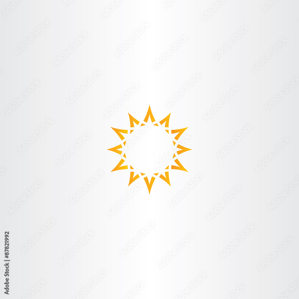 sun star yellow icon logo design sun star yellow icon logo design