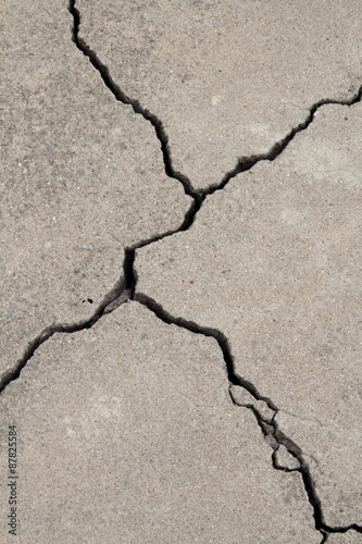 cracked concrete cement foundation sidewalk wall