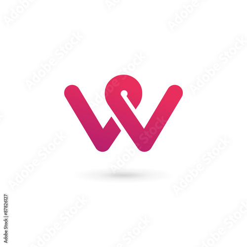 Letter W logo icon design template elements