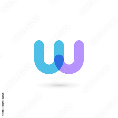 Letter W logo icon design template elements