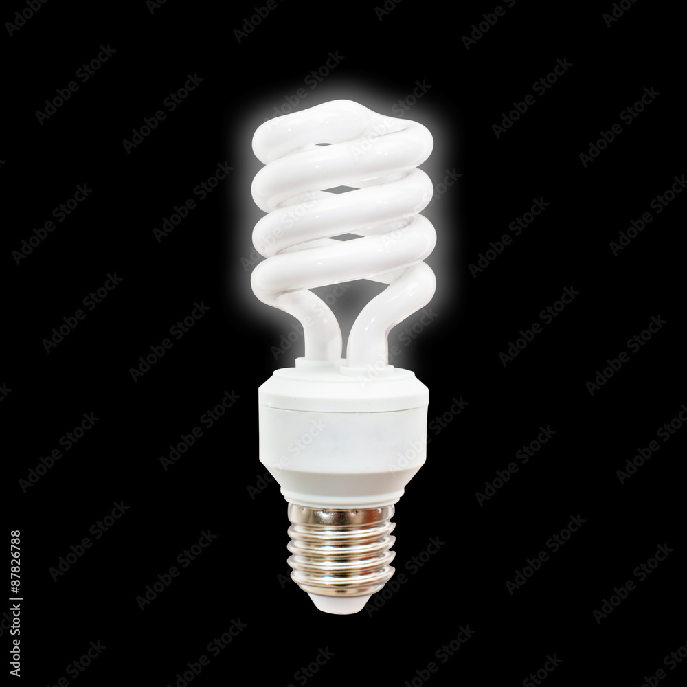 Lightbulb idea, isolated on black Background Lightbulb idea, isolated on black Background