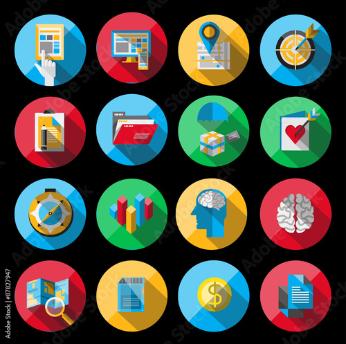 Universal Flat Icons for Web