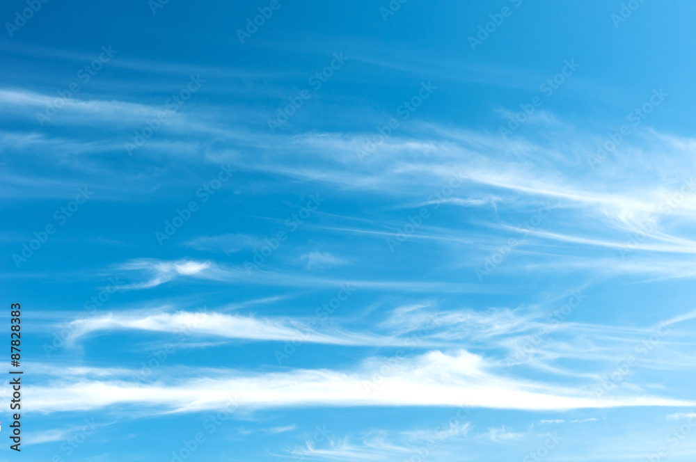 Fluffy clouds on blue sky Fluffy clouds on blue sky