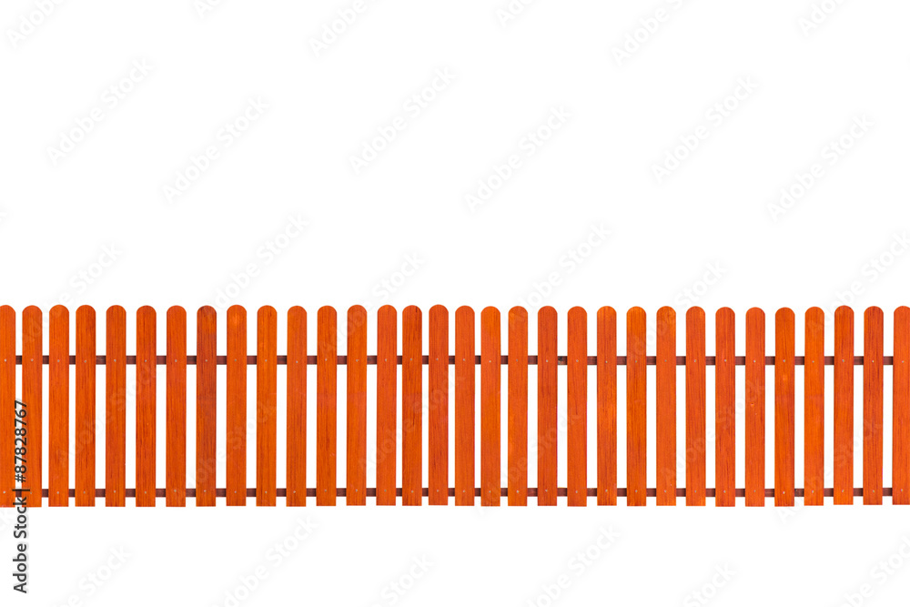 Orange fence isolated with clipping path Orange fence isolated with clipping path