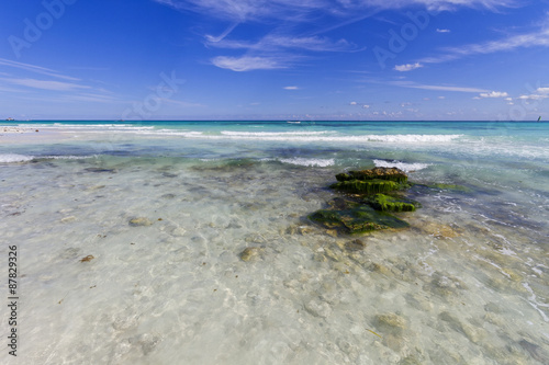 Caribbean beach.