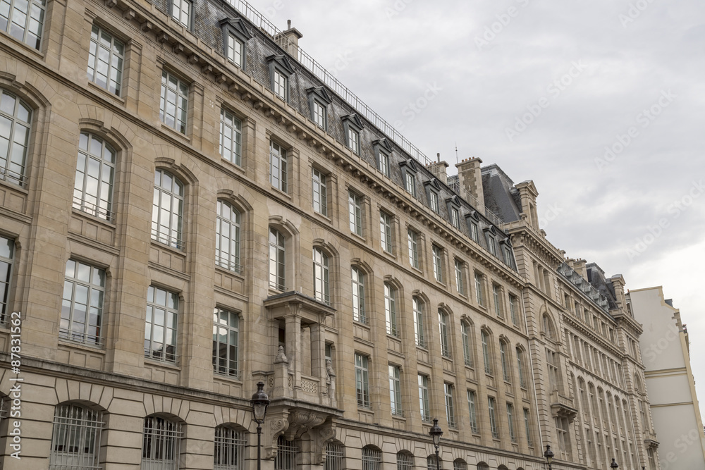 Building Facade in Paris, France