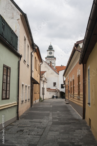 Street in Trebon  Czech Republic