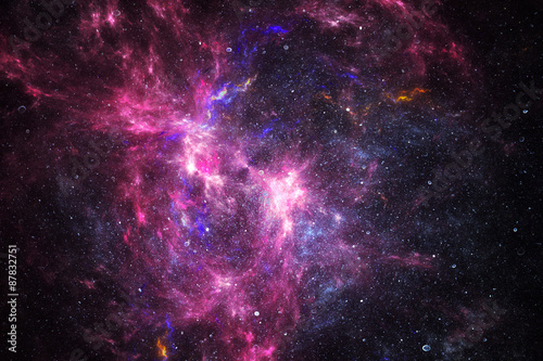Fototapeta Deep space nebula with stars