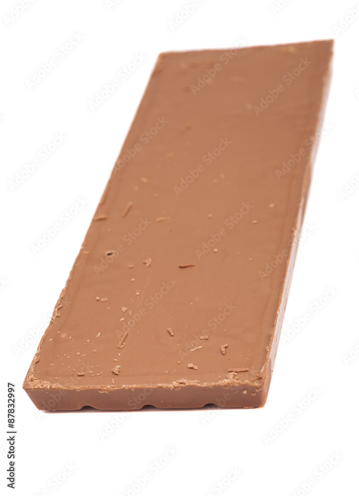 chocolate bar isolated on white