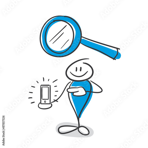 Stick Figure Series Blue