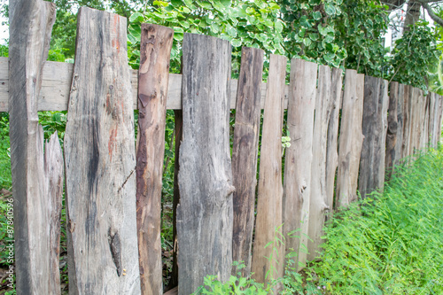 Old wooden fence