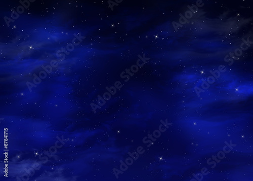starry night sky  blue background