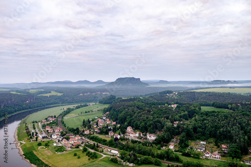 Sächsische Schweiz Blick von der Bastei