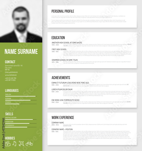 Minimalistic cv / resume template