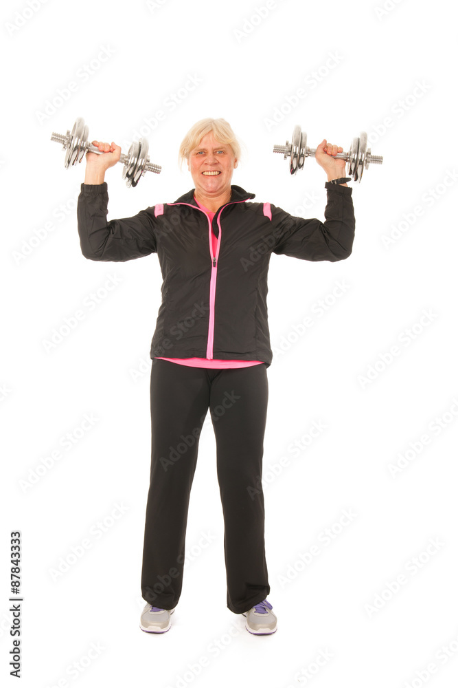 Obraz premium Senior woman fitness