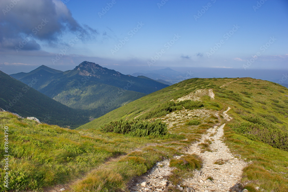 mountain path in Western Tatras, Slovakia