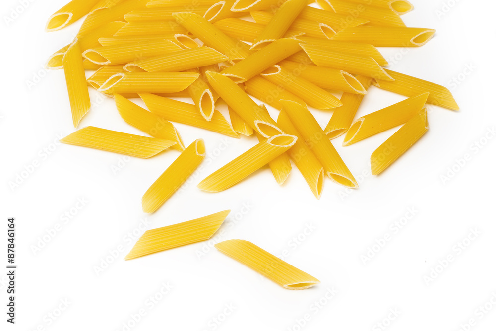 Fototapeta premium Raw uncooked pasta macaroni